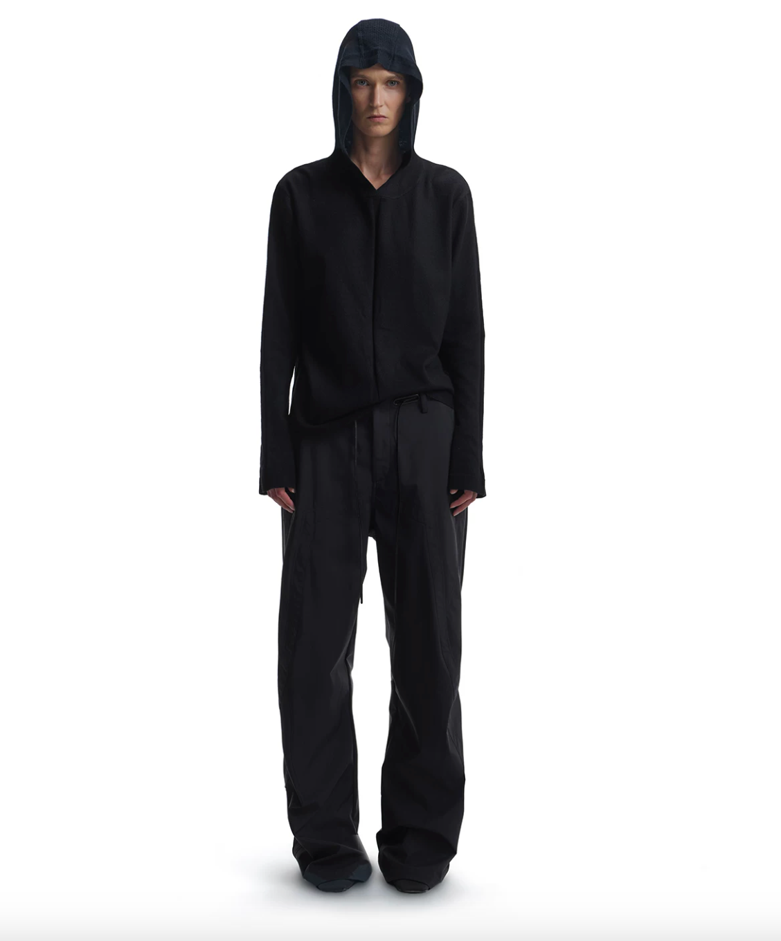 Flared cuff hooded sweatshirt