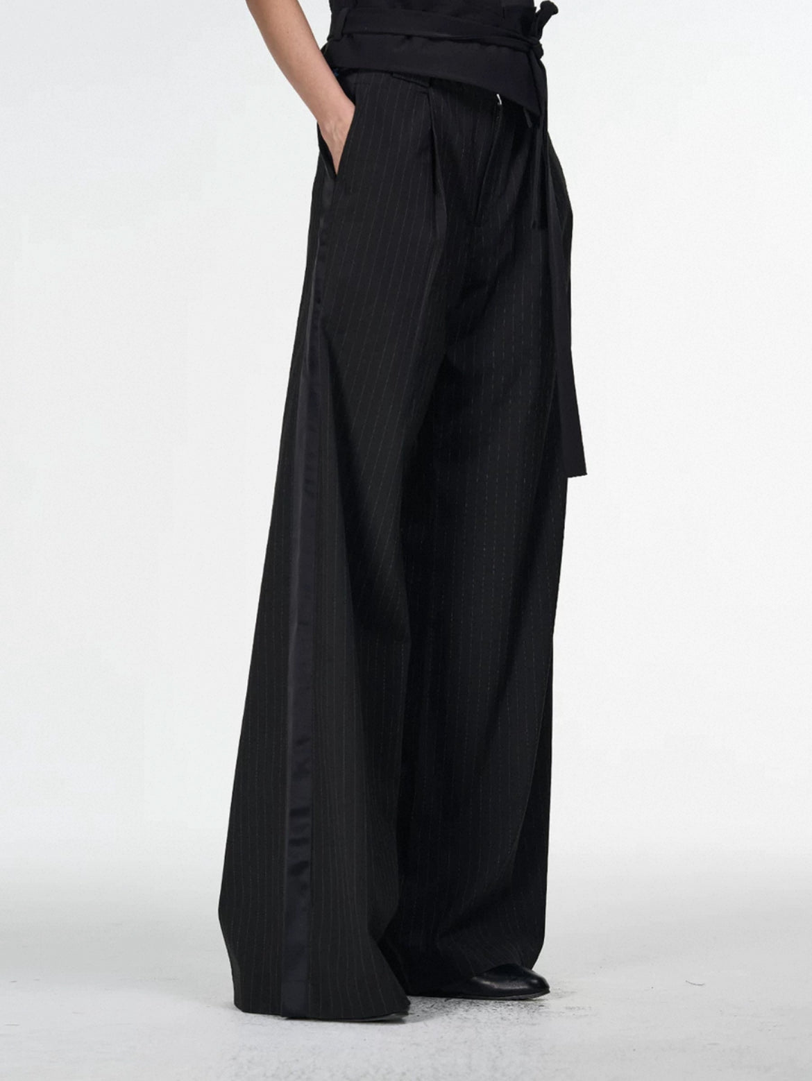 Smoking Stripe Side Line Trousers