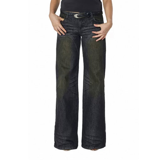 Distressed Dirty Wash Jeans