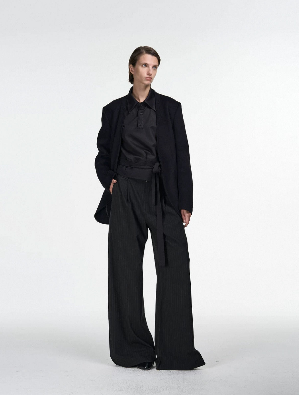 Smoking Stripe Side Line Trousers