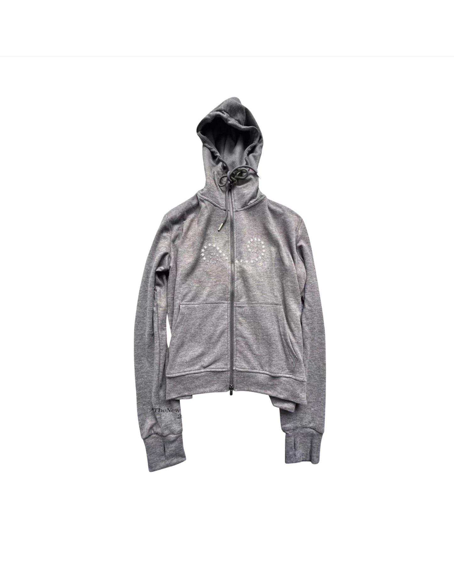 Angel gray zip hoodie