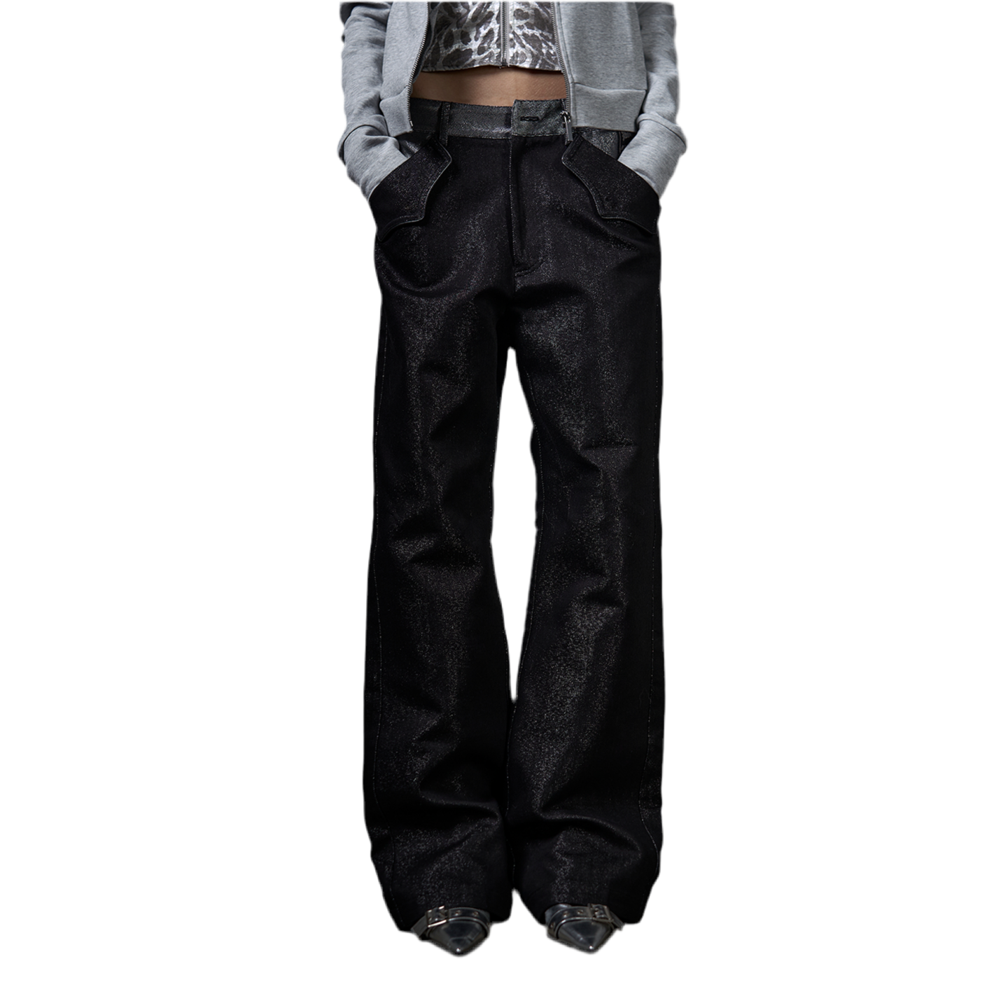"RUDEBART Skeleton" straight jeans