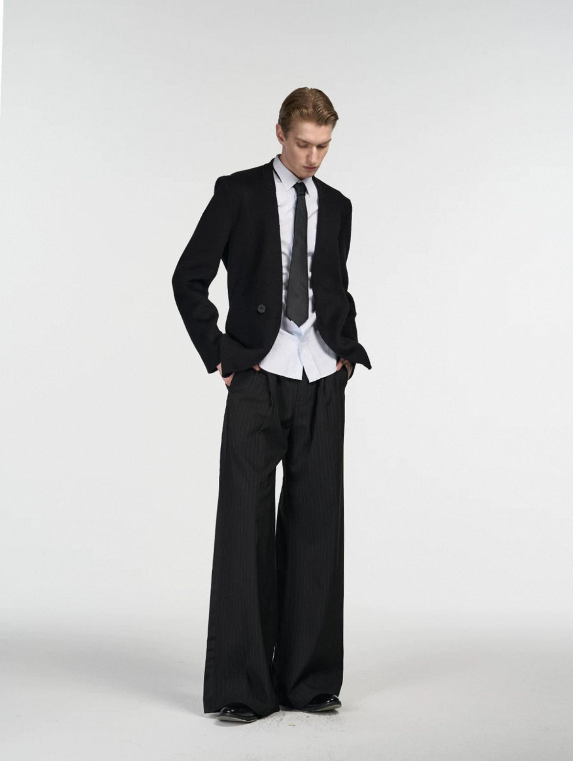 Smoking Stripe Side Line Trousers