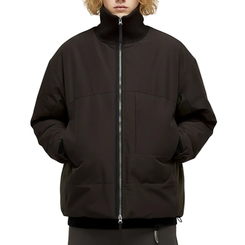 Heavy insulated cropped padded jacket winter