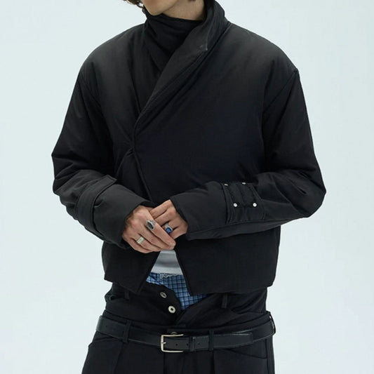 Single-button Short Padded Jacket