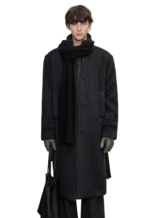 Berlin Wool Blend Shoulder Pad Coat