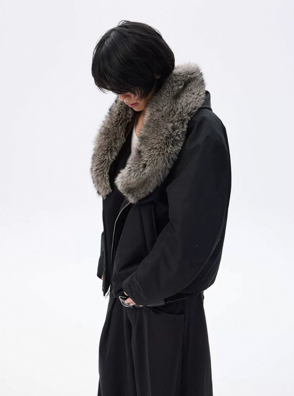 Fox Fur Zip Jacket