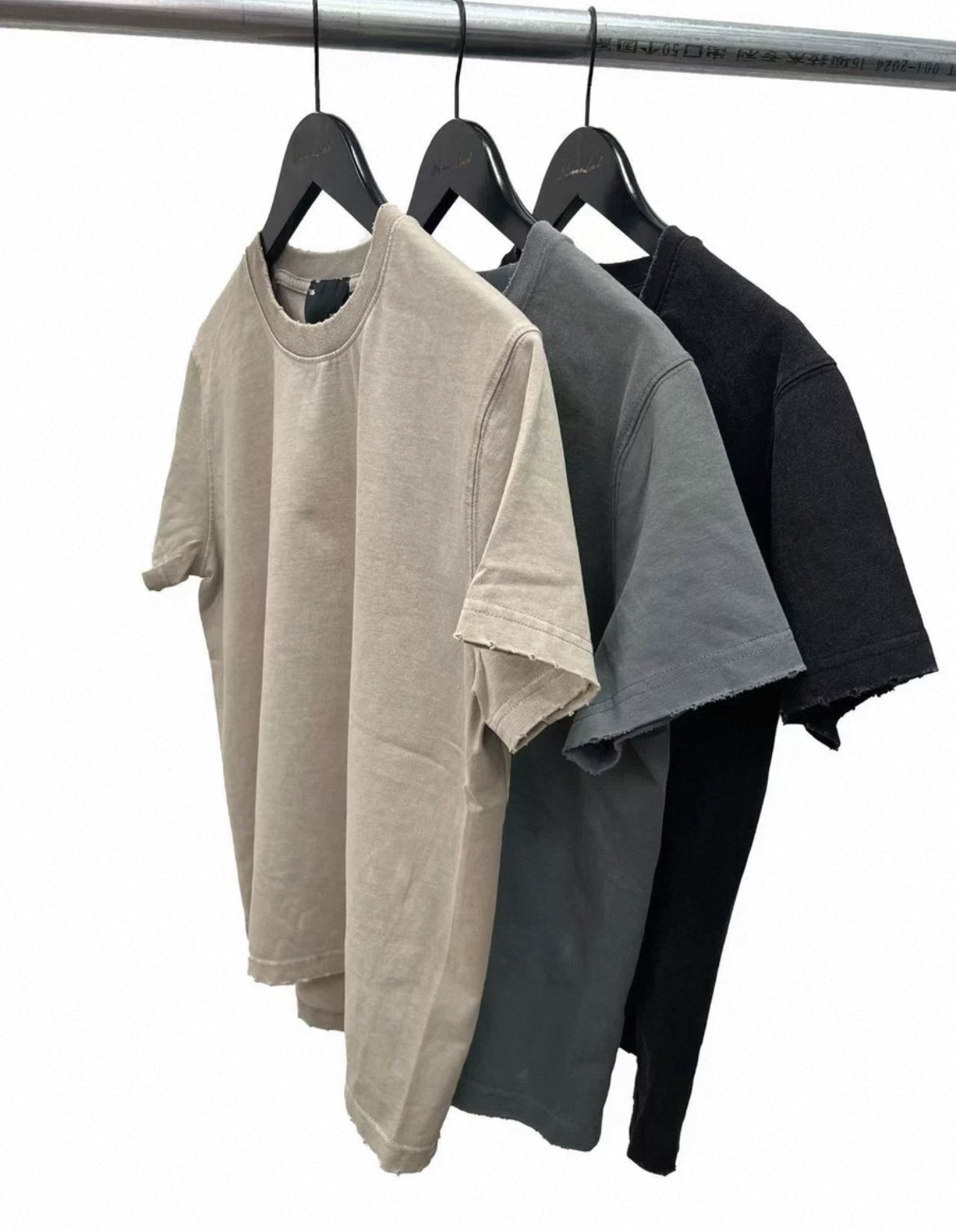 Washed destruction Short Sleeve T-shirt