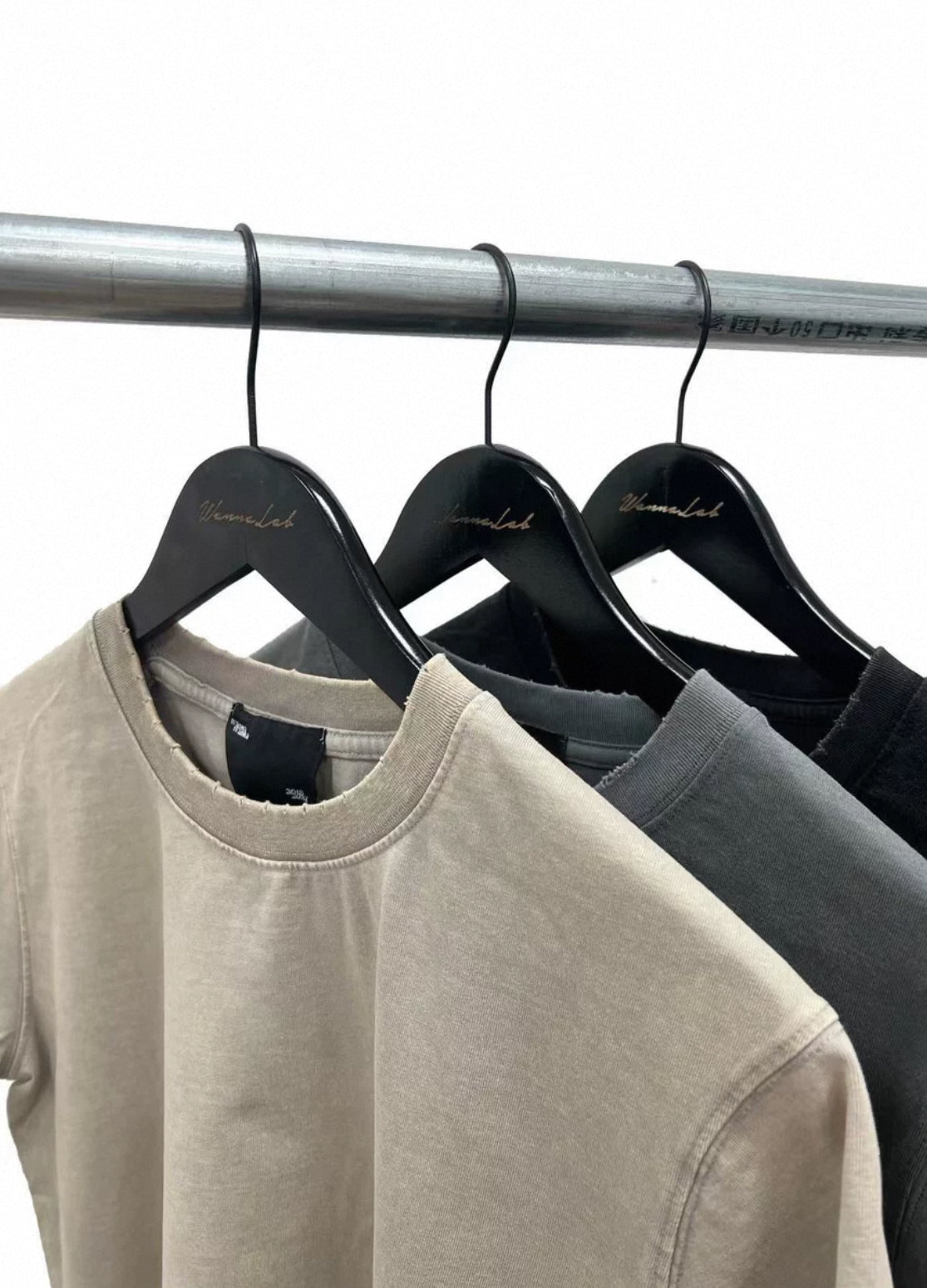 Washed destruction Short Sleeve T-shirt