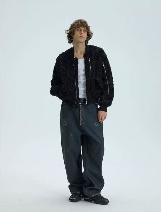 Fur Bomber Heavy Padded jacket