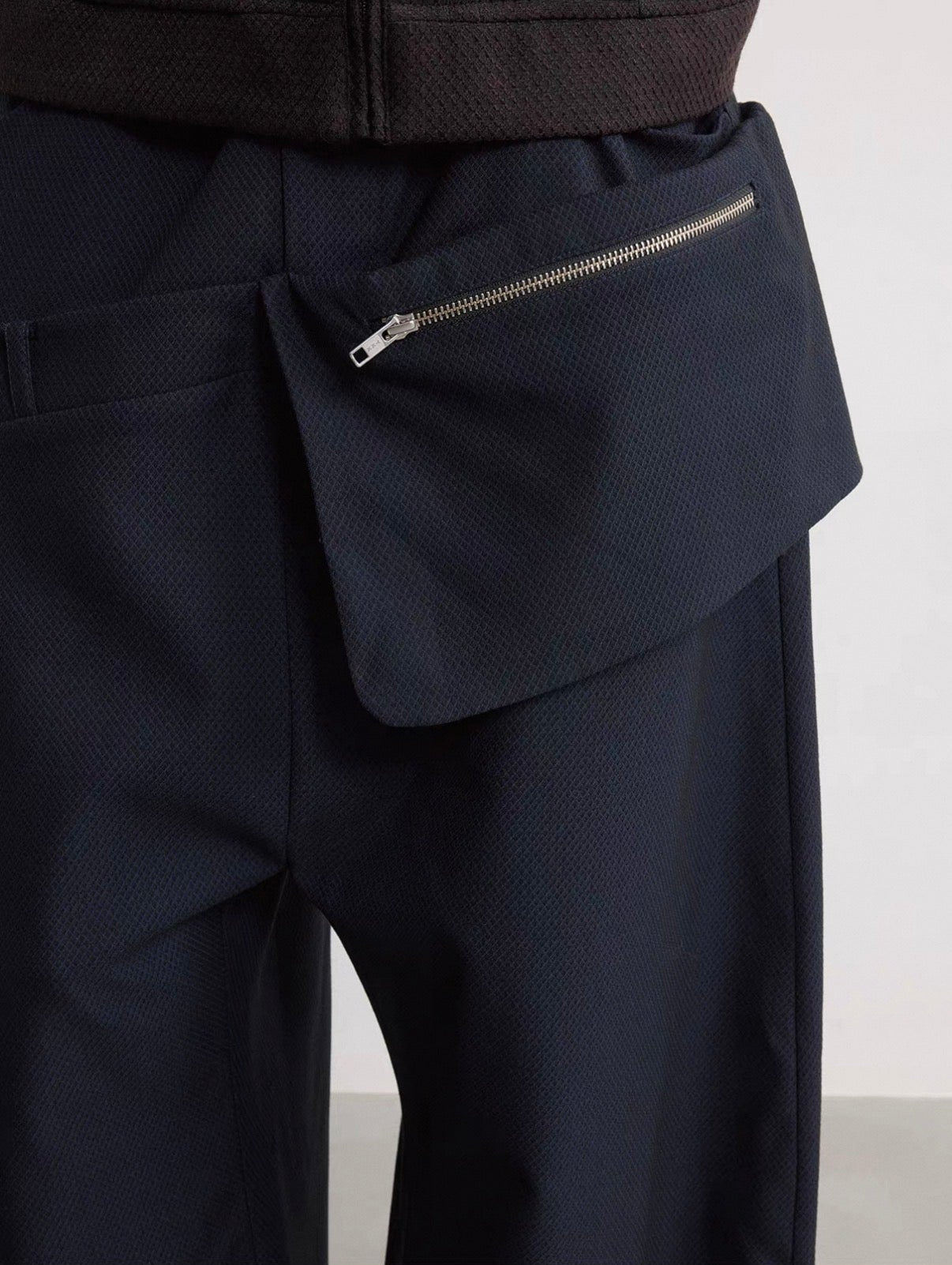 Double Waist Side Pocket Trouser