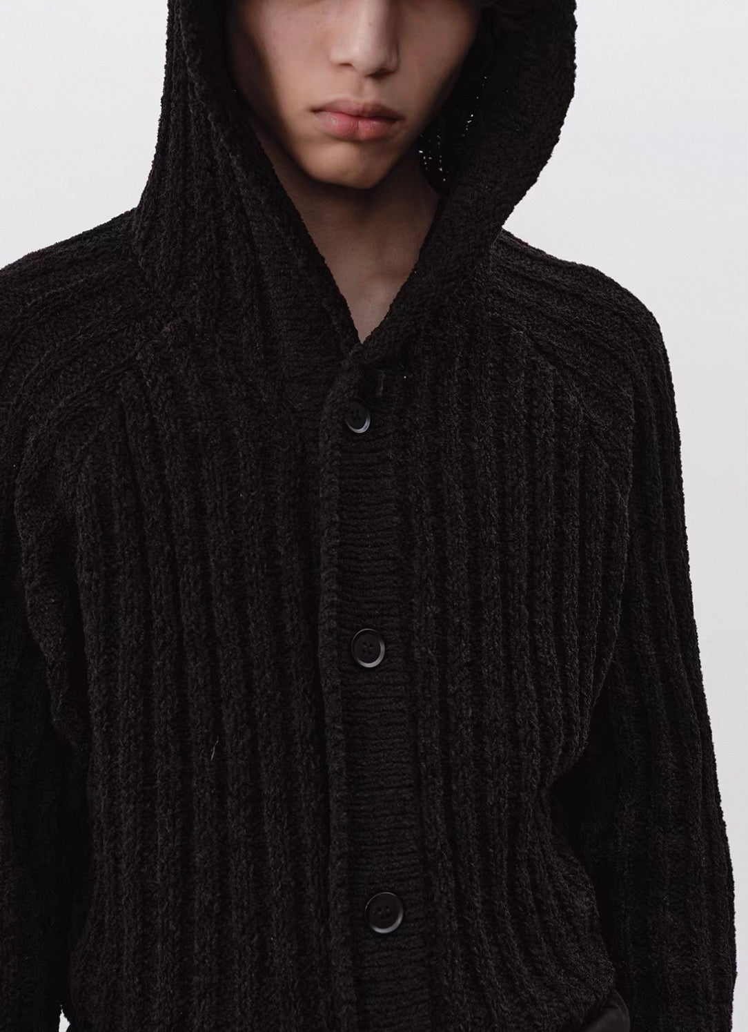 Knit Hooded Sweater