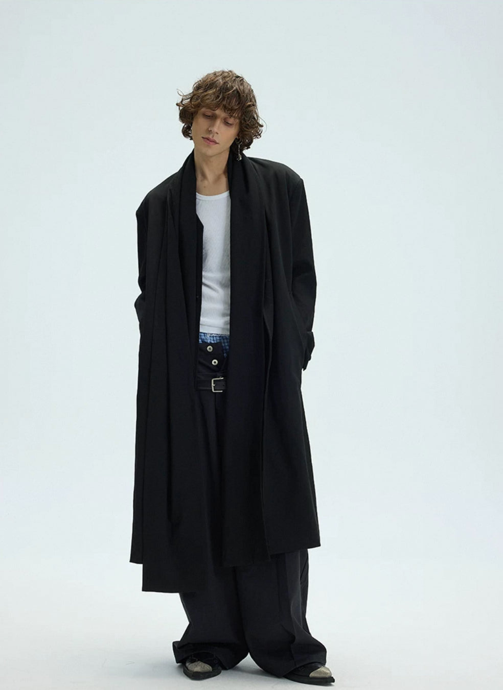 Scarf Docking Long Coat