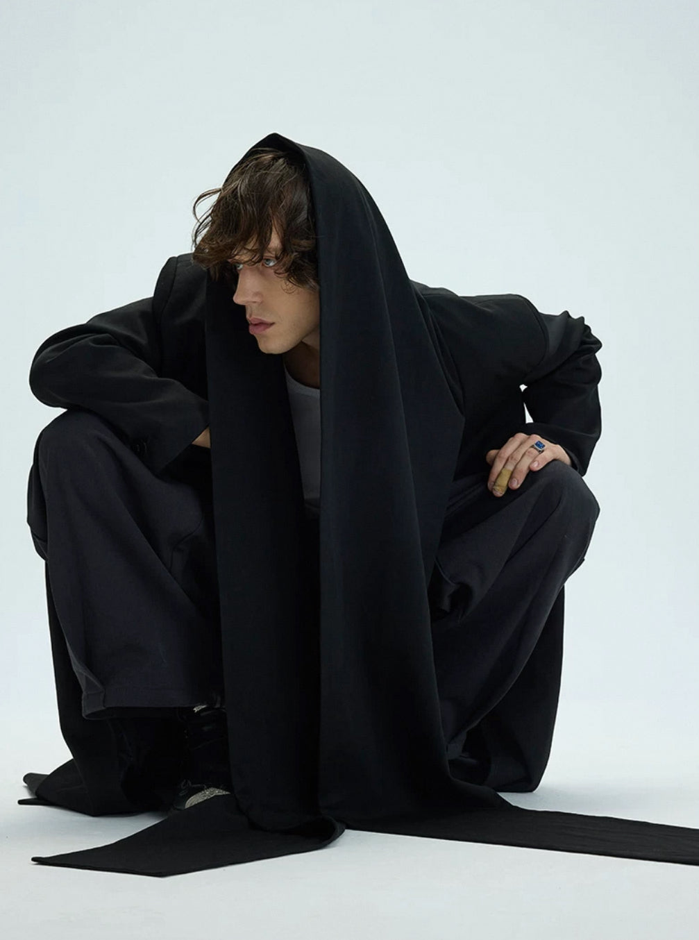 Scarf Docking Long Coat