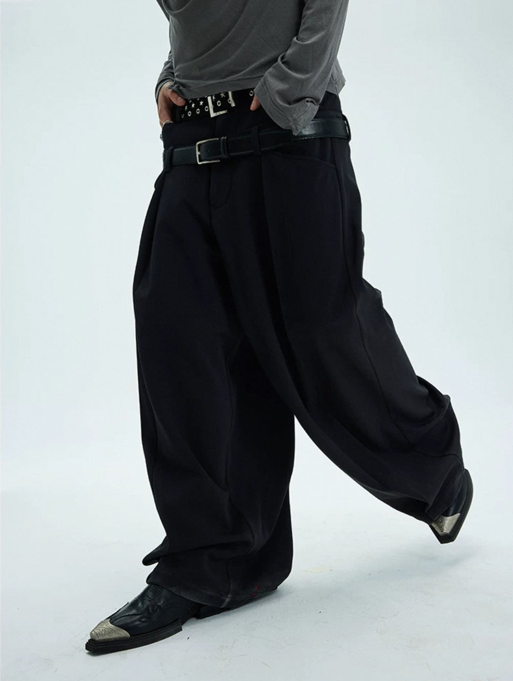Double Waist Baggy Trouser