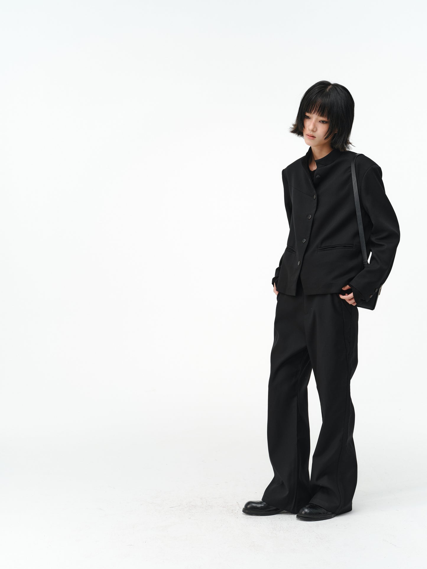 stand-up collar special cut Zhongshan jacket