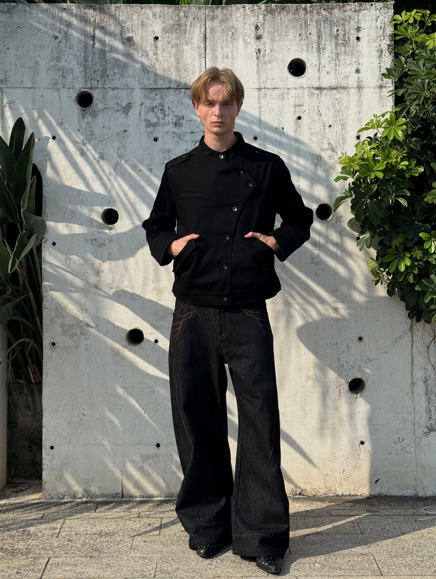 "Sword Rider" stand-up collar warlord jacket