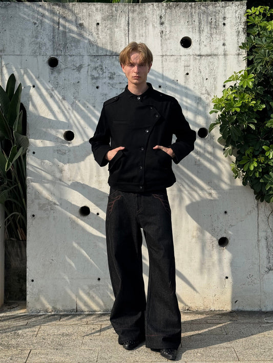 "Sword Rider" stand-up collar warlord jacket