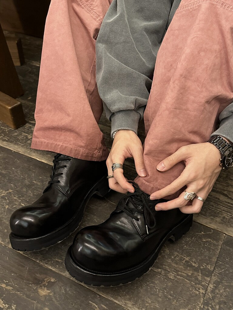 Hand-stitched horse skin Derby