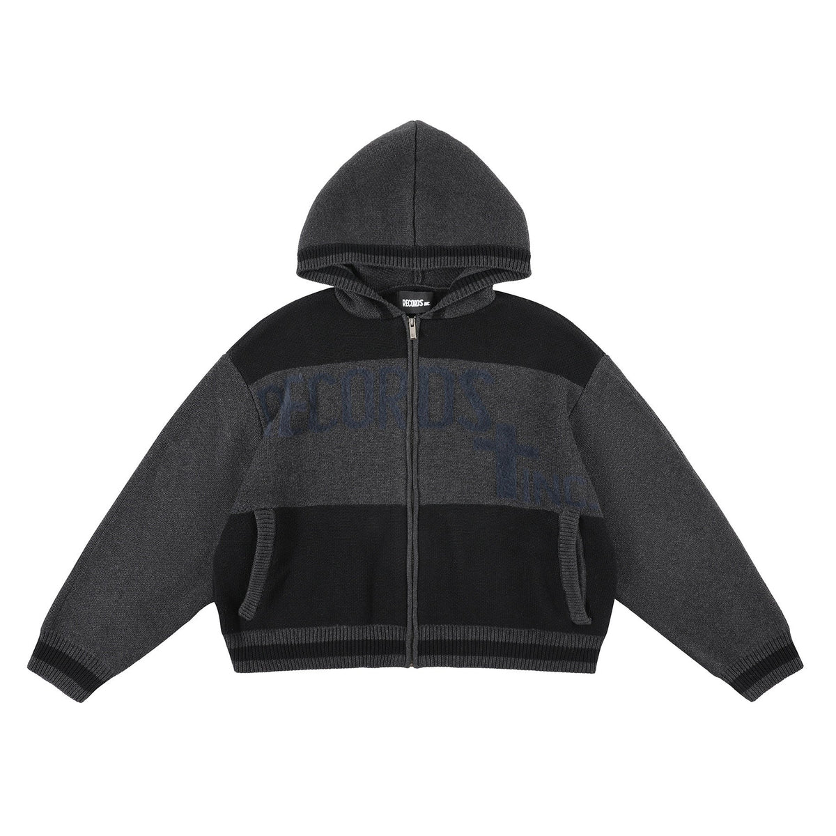 Signal wool knit hoodie