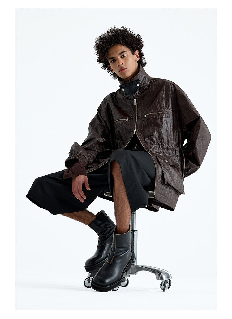 PU-coated Safari Jacket