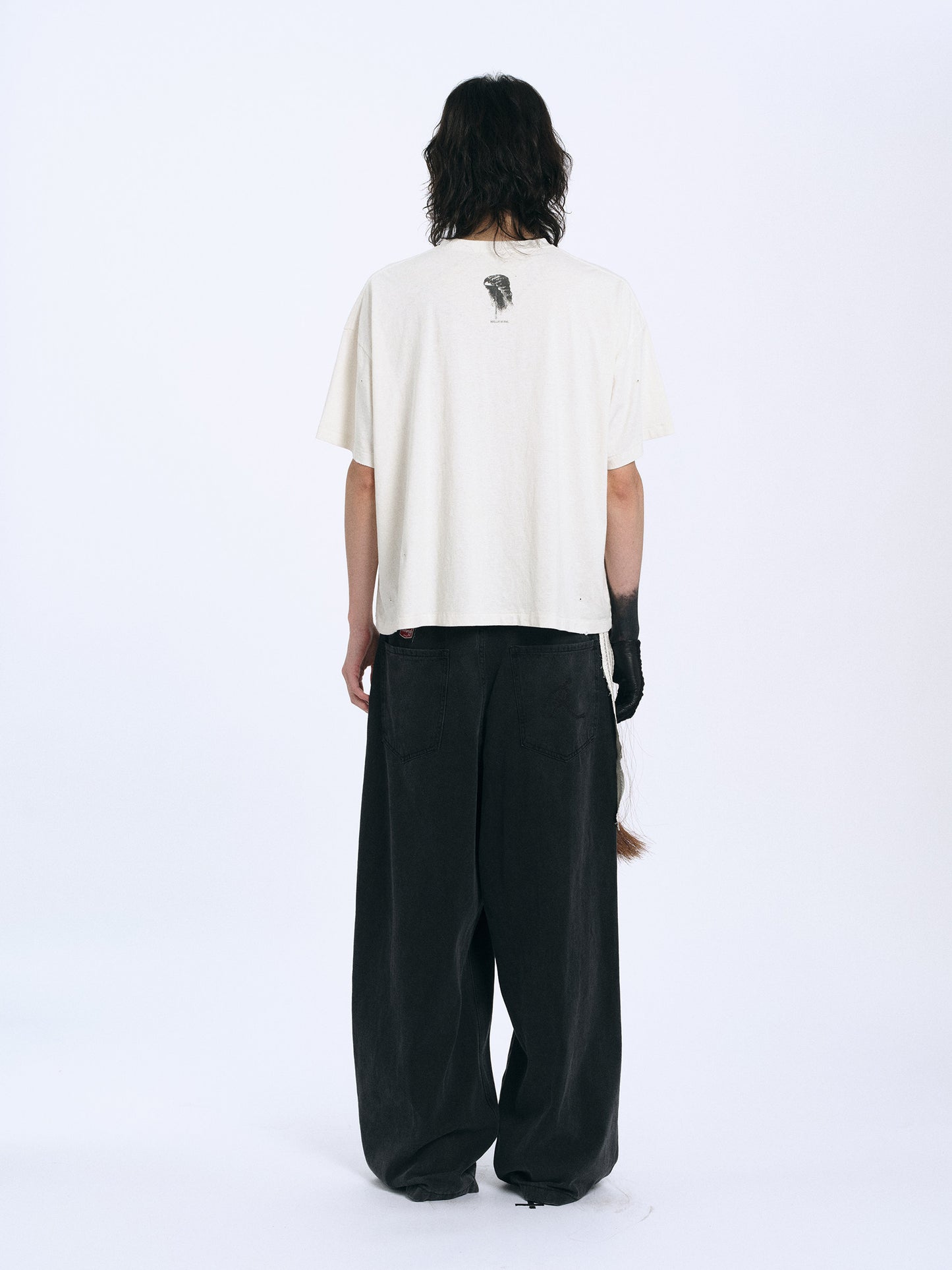 Deep crotch wide-leg jeans