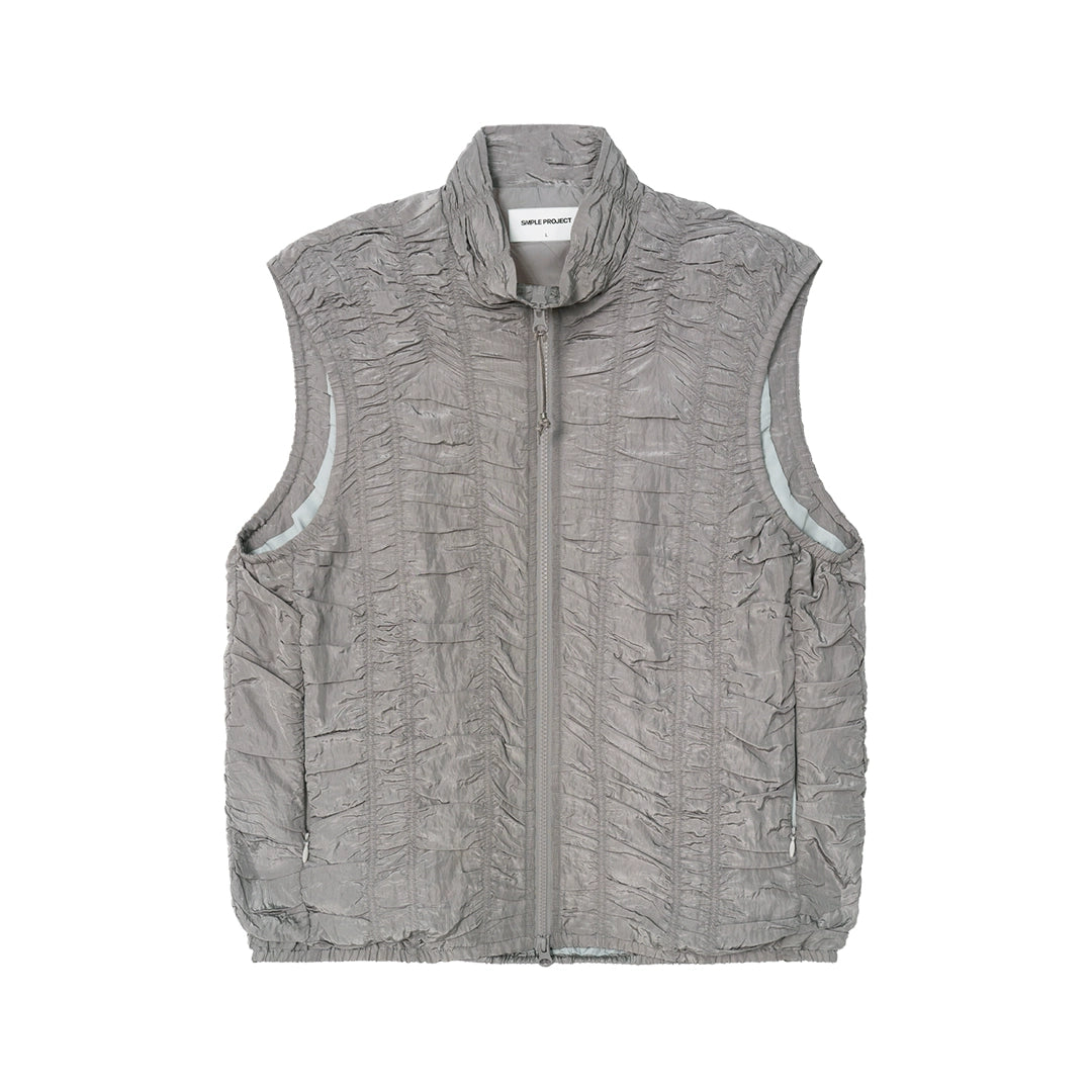 Ruched Zipper Vest