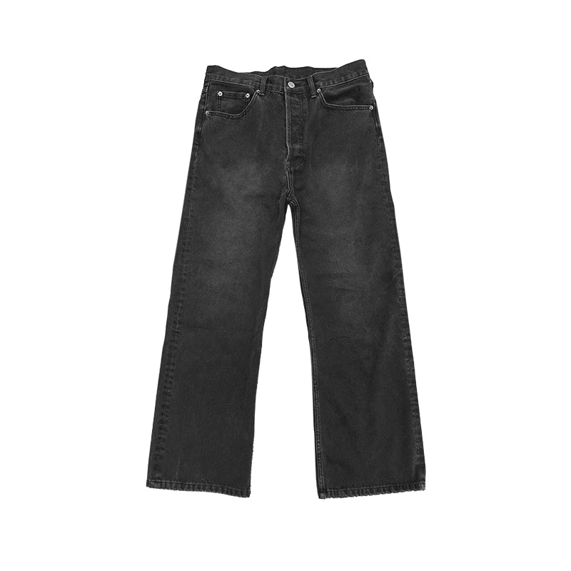 Washed Loose Bootcut Jeans