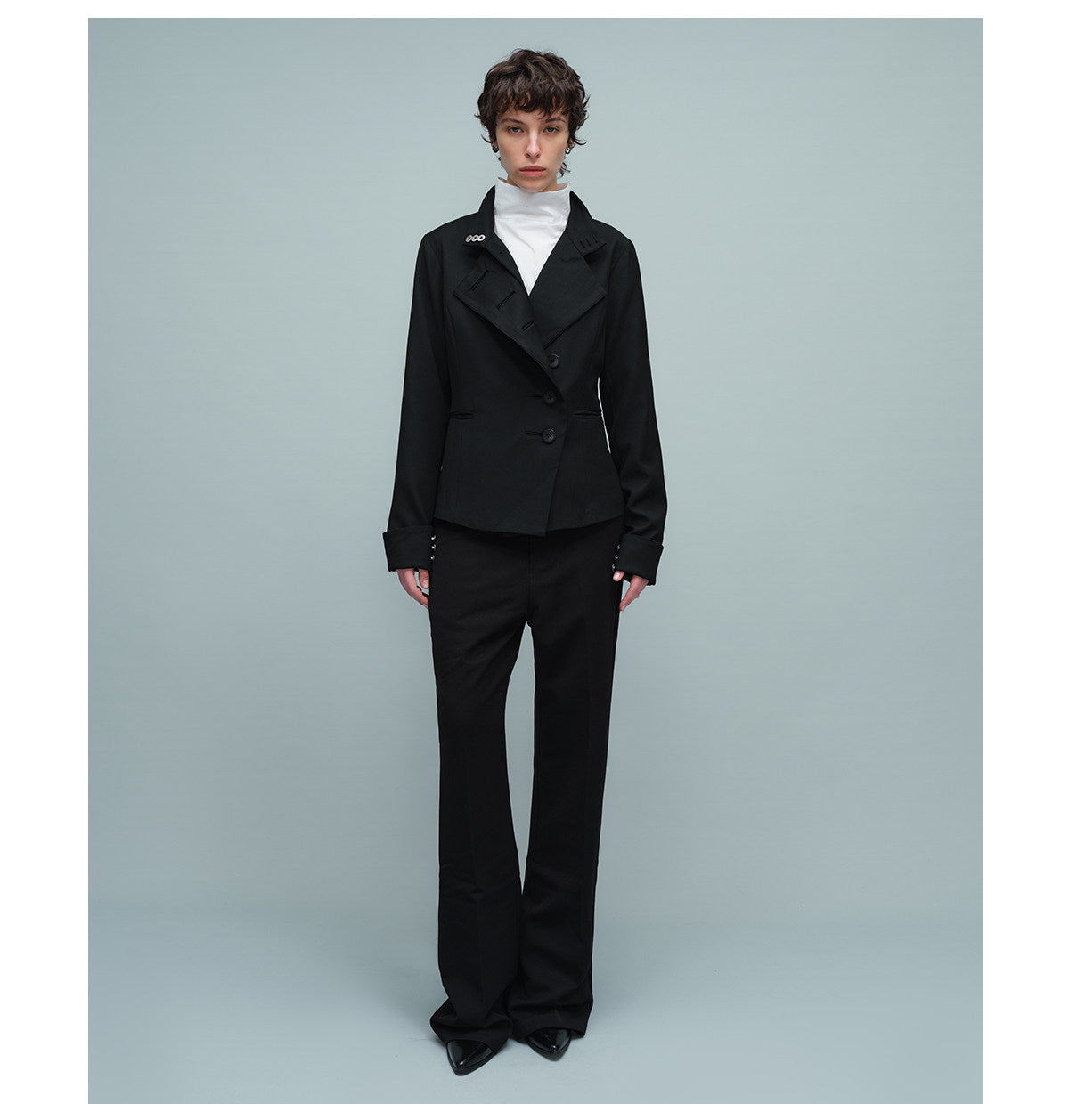 Double-breasted fit suit jacket