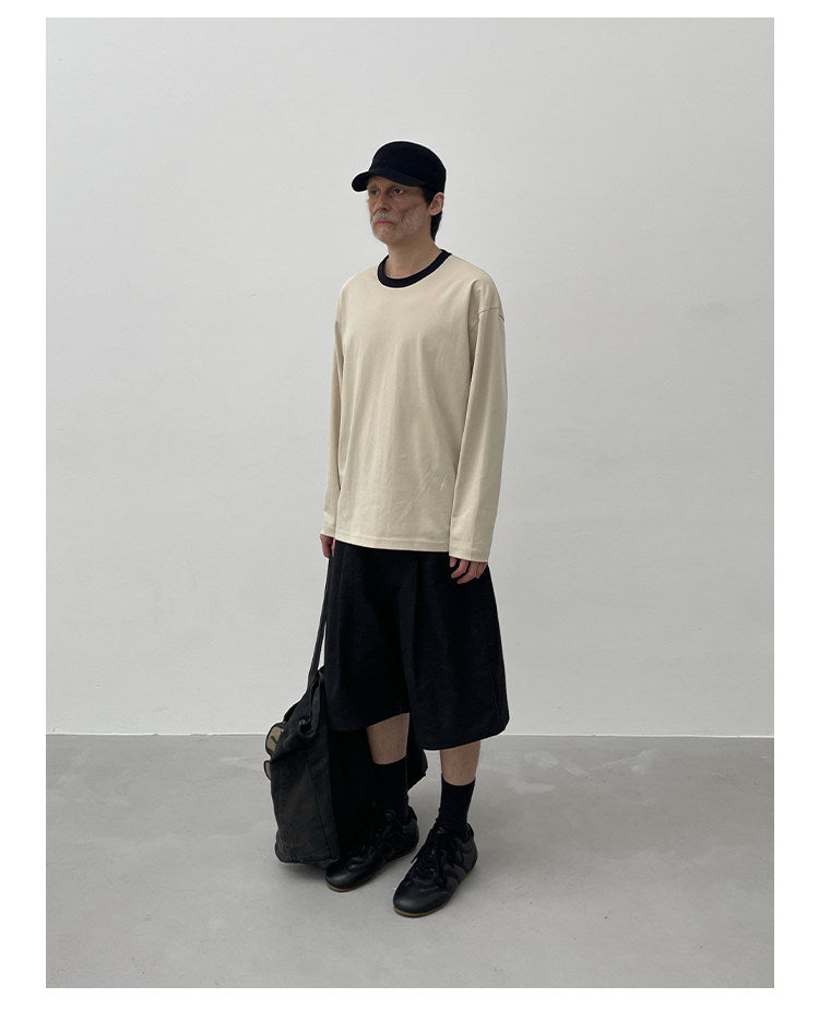 Loose fit solid color T-shirt