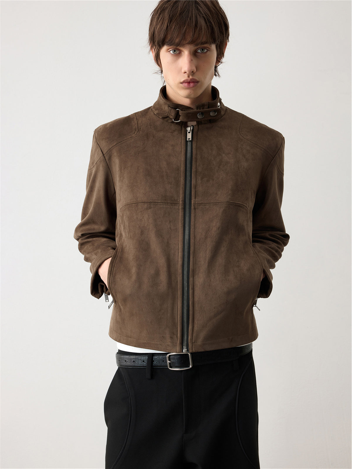Multi-Layered Suede Jacket