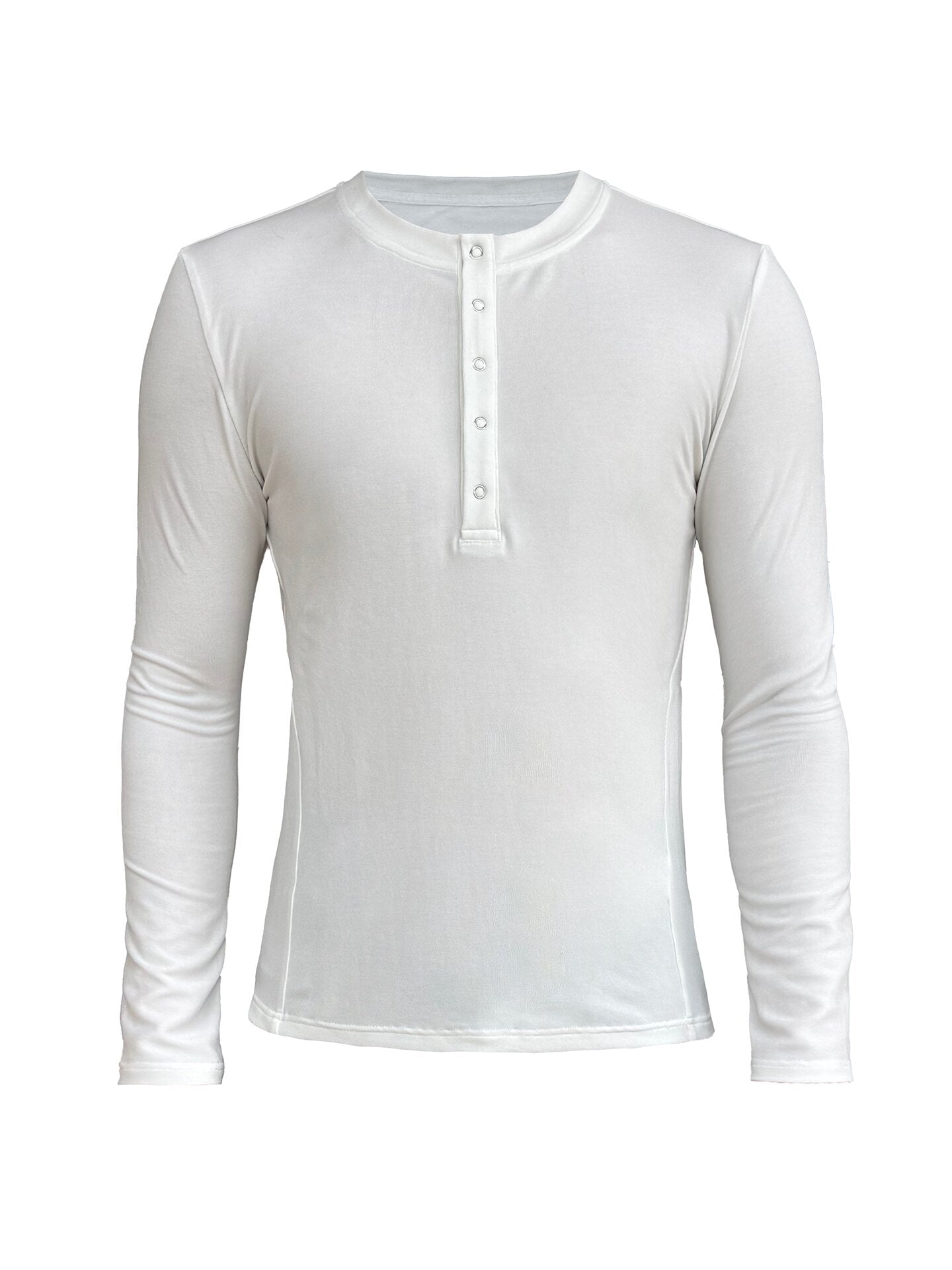 "Strength" Henry Collar Long Sleeve