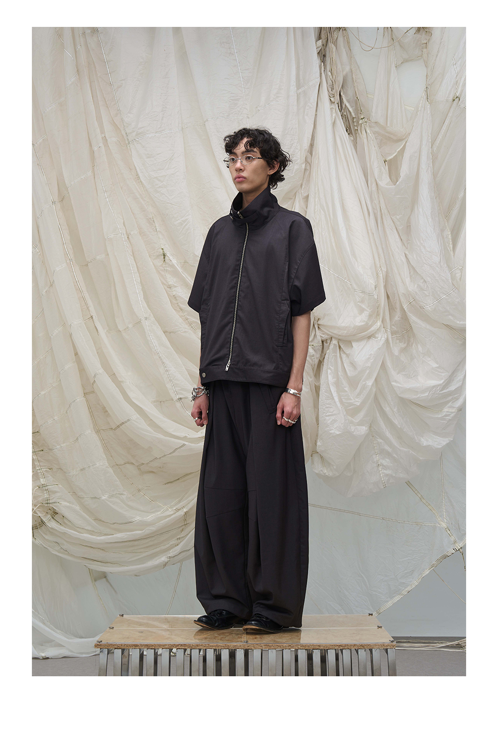 Pleated Drape Trouser