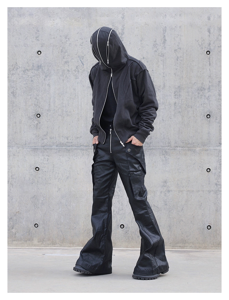 Zipper Masked Hoodie