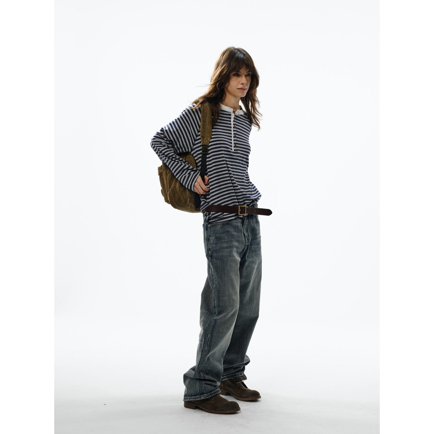 Striped Long Sleeve Millennial T-Shirt