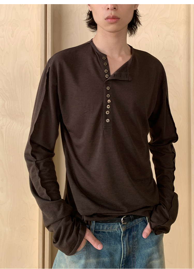 Shell Buttons Long Sleeves