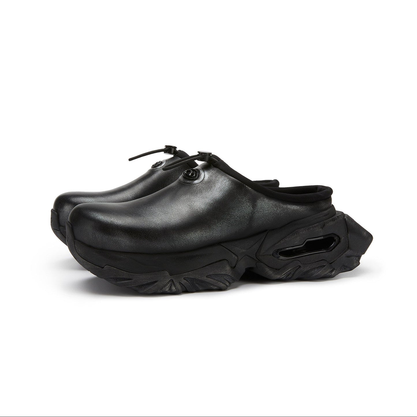mix cowhide slippers