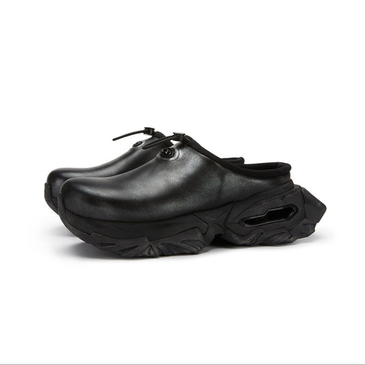 mix cowhide slippers