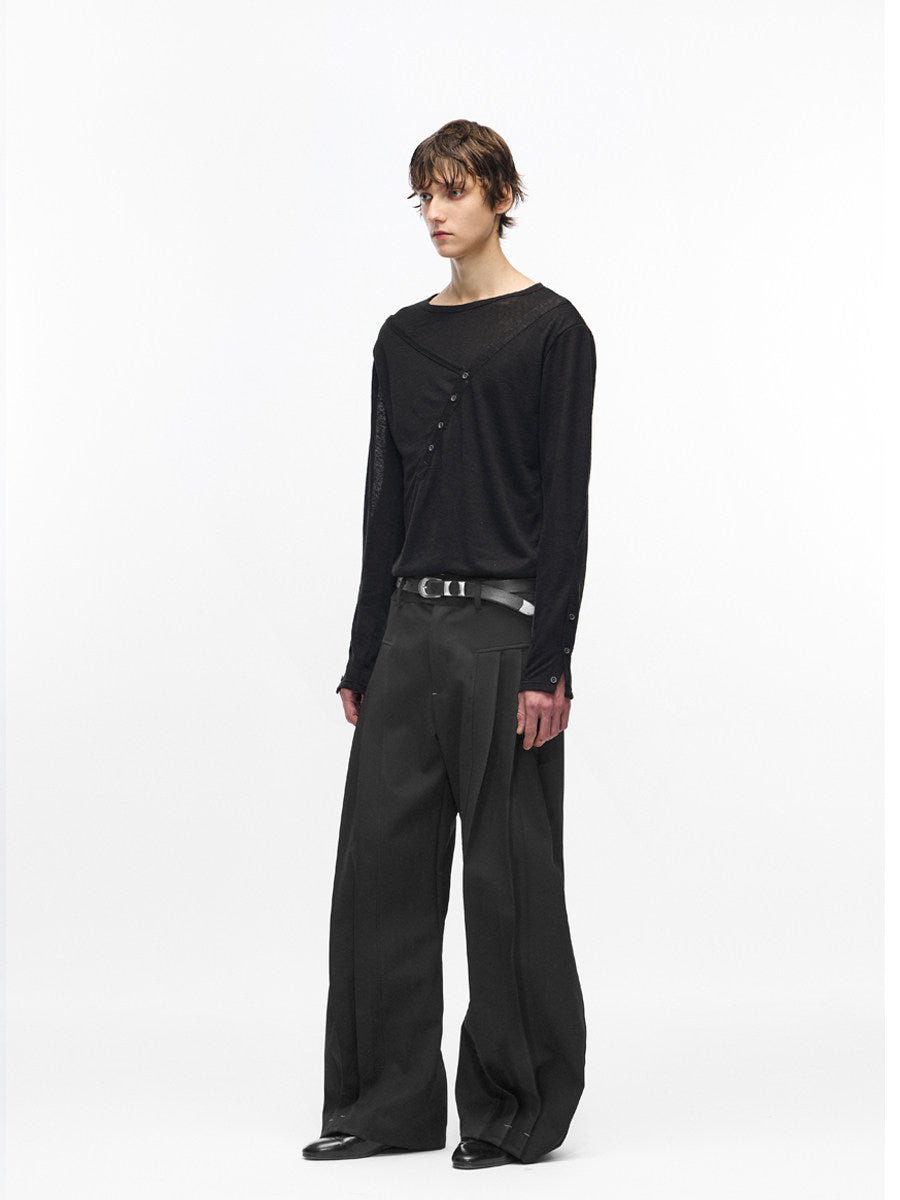 "Reverie" curved trousers