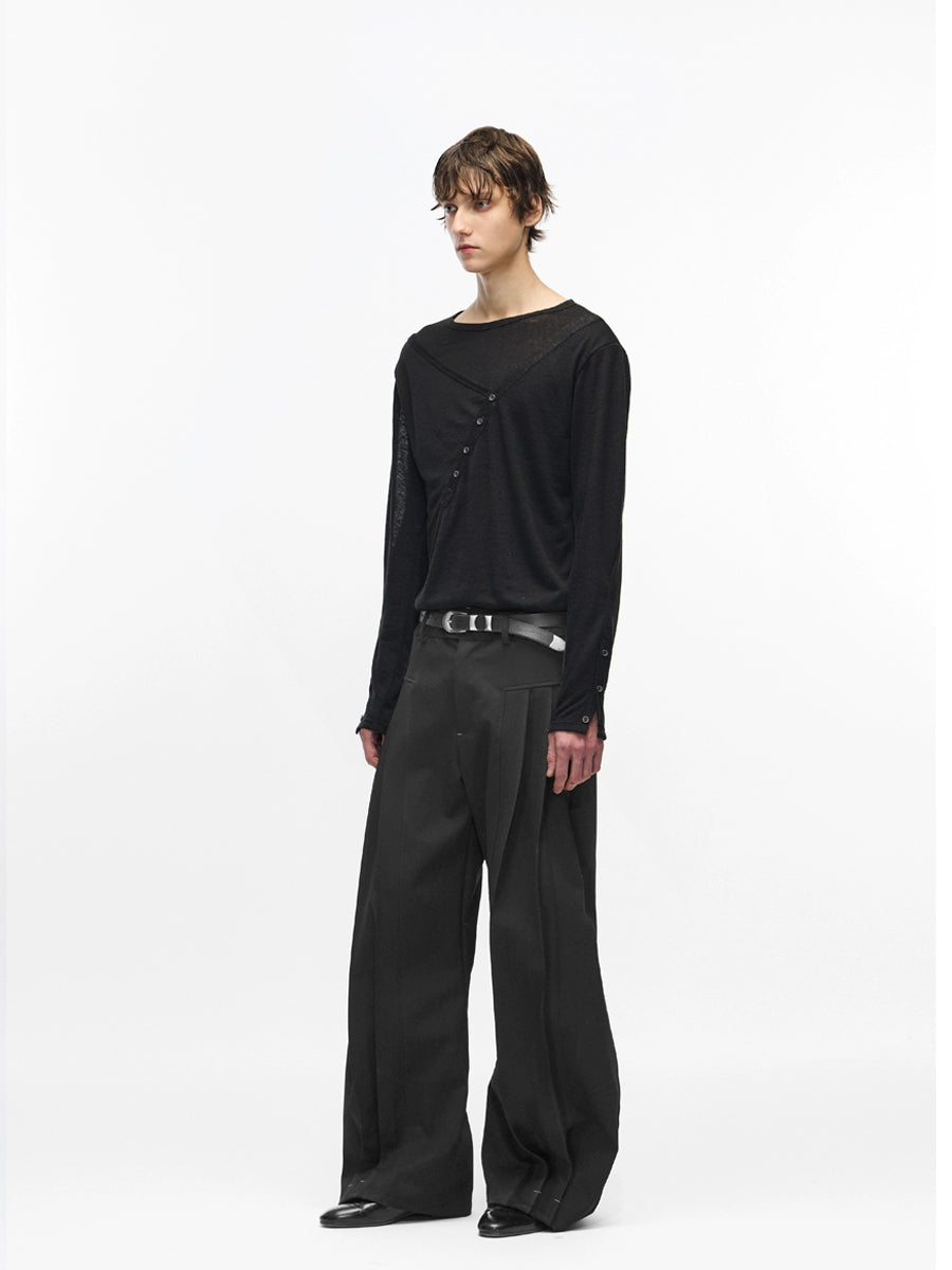 "Reverie" curved handmade holiday trousers