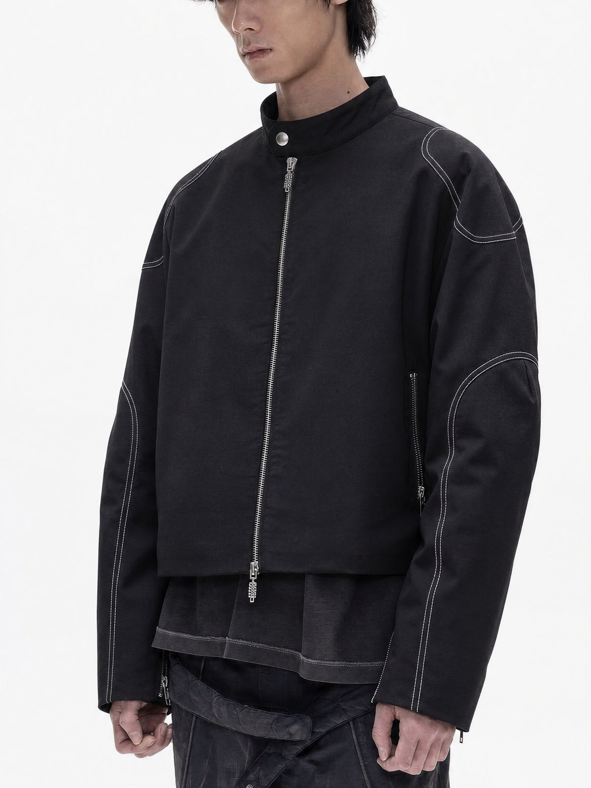 Black vintage biker jacket