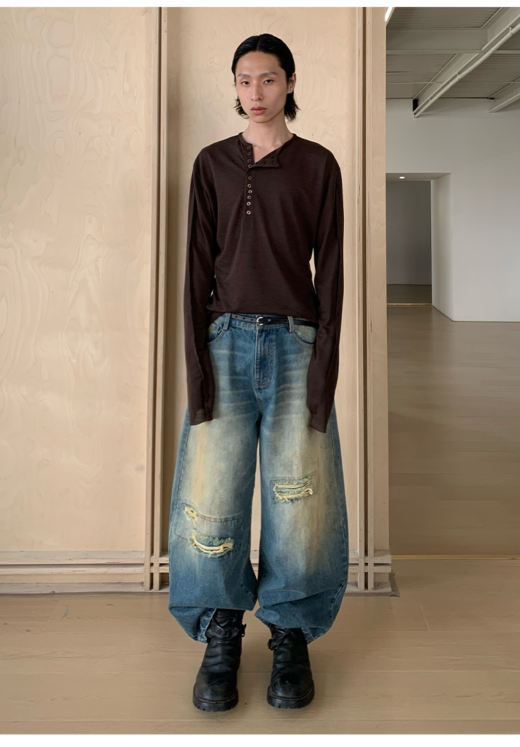 Shell Buttons Long Sleeves