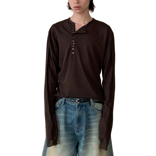 Shell Buttons Long Sleeves
