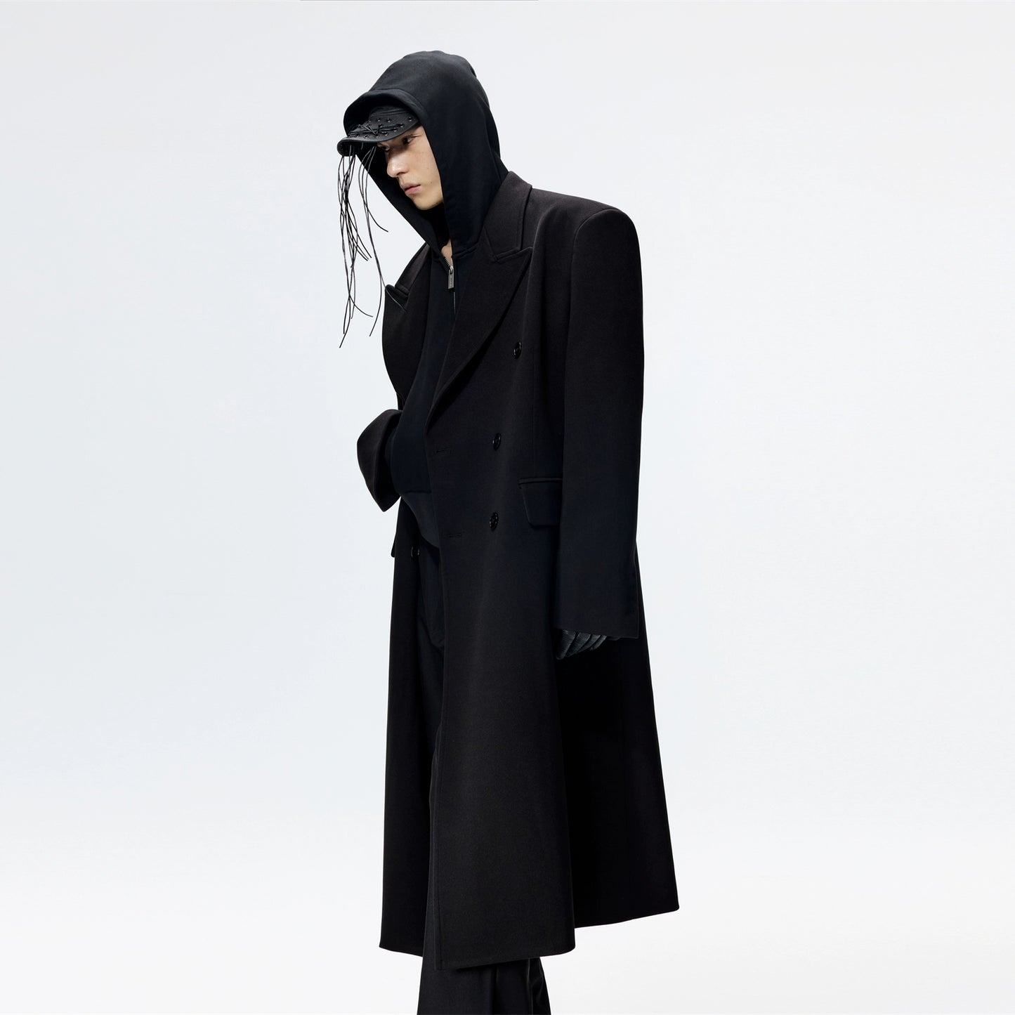 Classic Tweed Long Coat