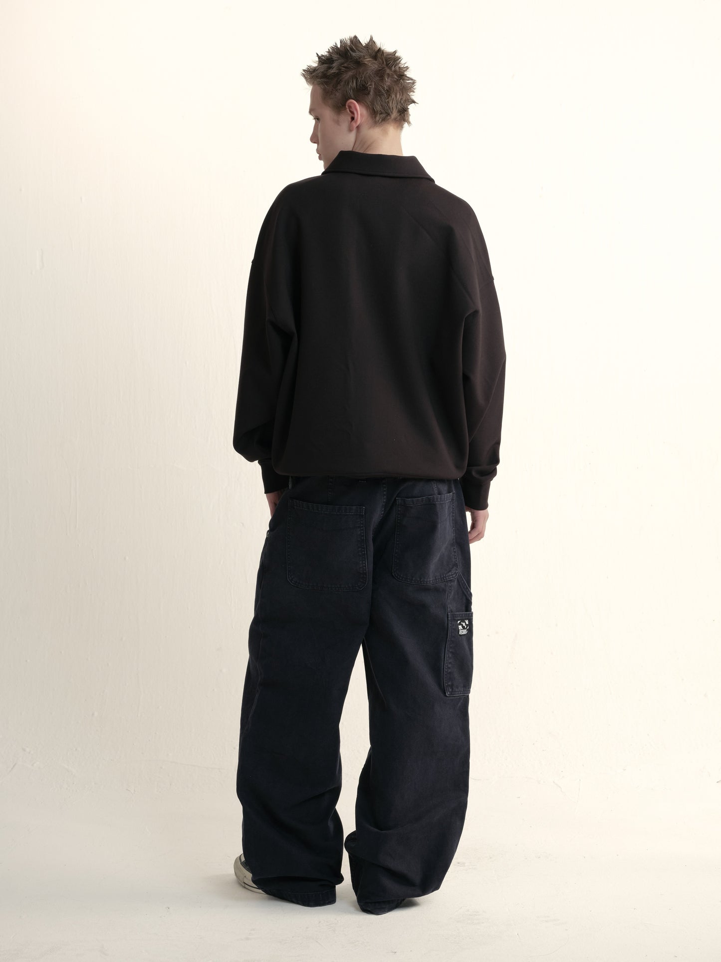 Loose double-layered polo shirt