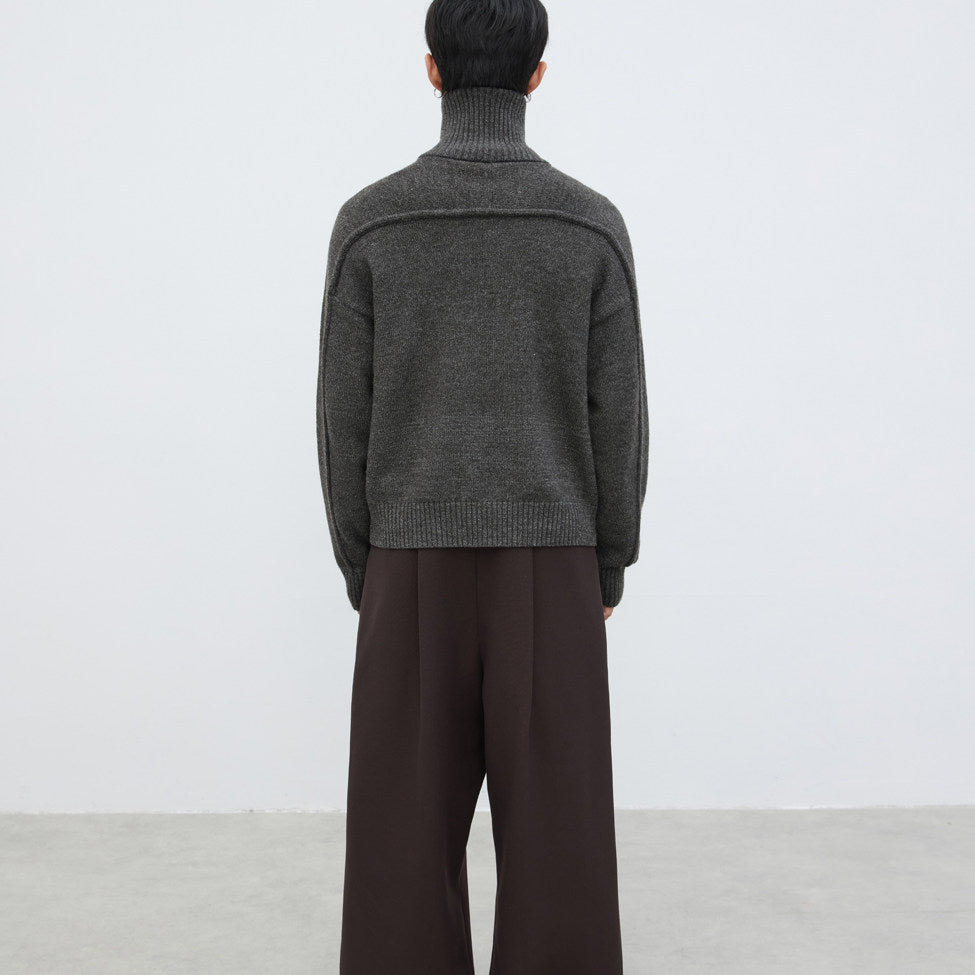 Merino Wool Multi-form Knit Jacket