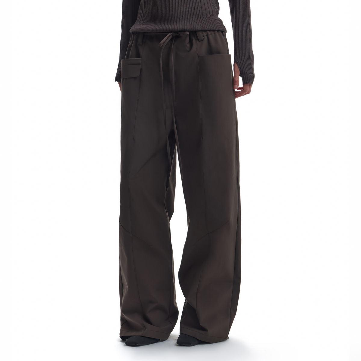 3D cut wrapped pants