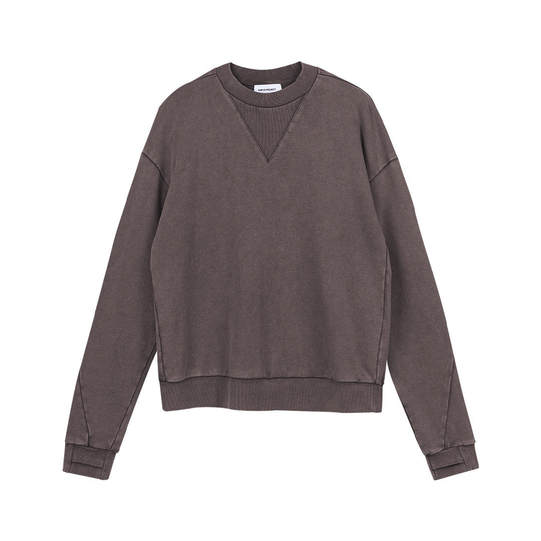 Crew Neck Faded Sweatshirt