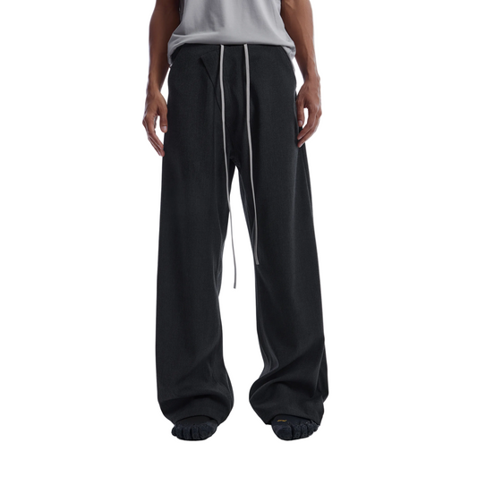 3D Cut Slanted Placket Sweatpants