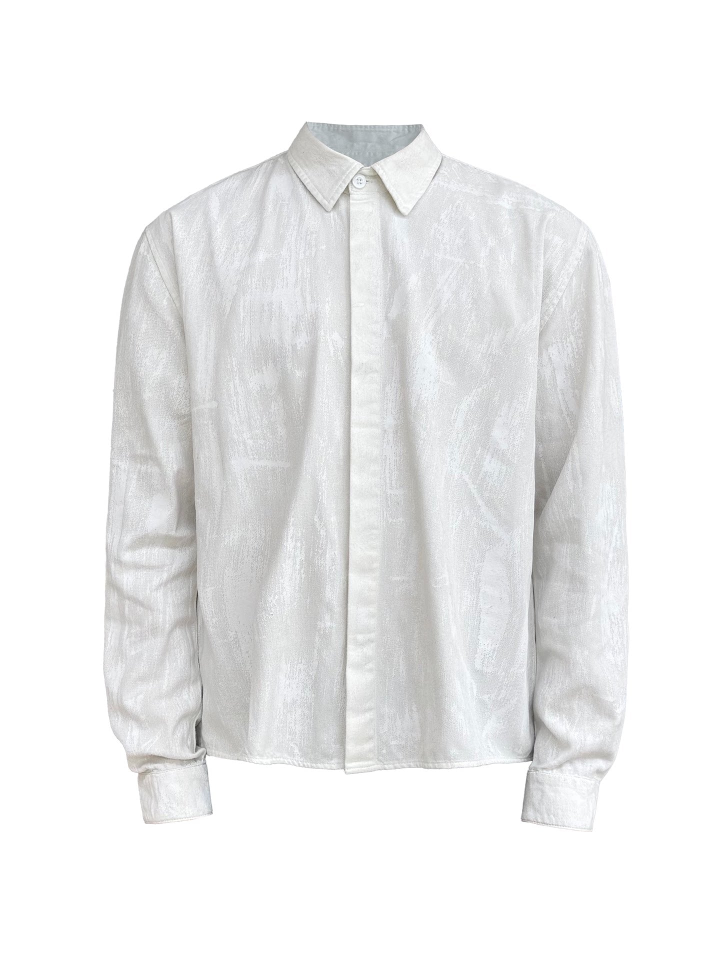Wall coated long-sleeve waxed shirt